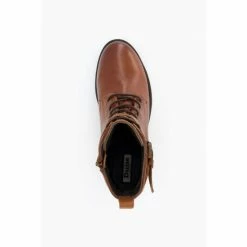 Dune London Brown Paxan Buckle Detail Heeled Boots -Dune London Sales unnamed file 1794