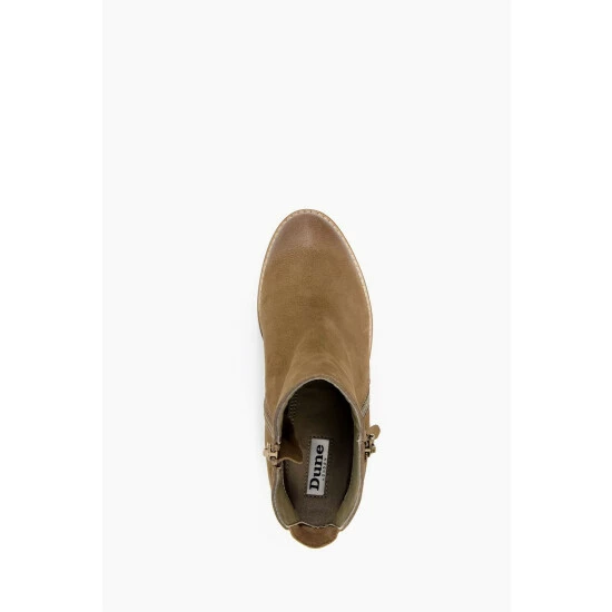 Dune London Camel Paice Zip-Up Ankle Boots 6 Dune London Camel Paice Zip-Up Ankle Boots - Image 4