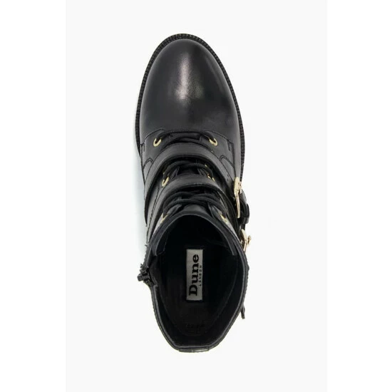 Dune London Passion Double Buckle Block A Black Boots 6 Dune London Passion Double Buckle Block A Black Boots - Image 4
