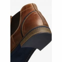 Dune London Brown Chili Leather Toecap Detail Chelsea Boots -Dune London Sales unnamed file 1816