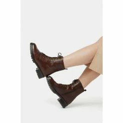 Dune London Brown Prestone Cleated Hiker Boots -Dune London Sales unnamed file 1839