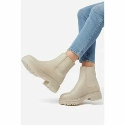 Dune London Natural Palles Chunky Chelsea Boots -Dune London Sales unnamed file 1845