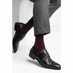 Dune London Black Schemer Double Monk Toecap Shoes -Dune London Sales unnamed file 187