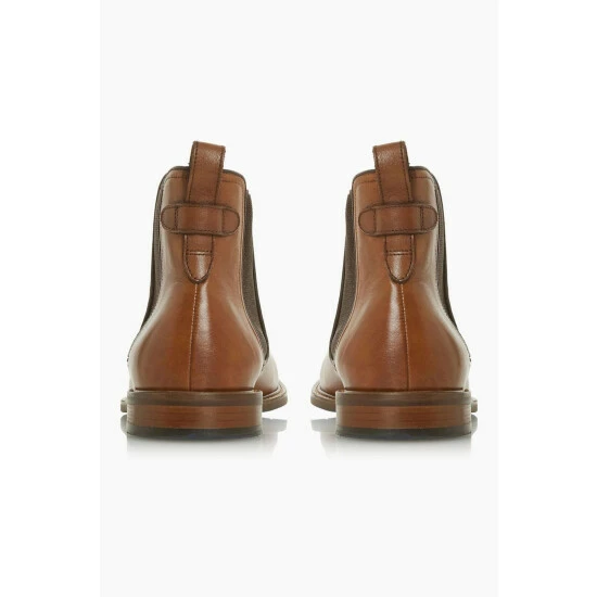 Dune London Character Tan Brown Leather Chelsea Boots 6 Dune London Character Tan Brown Leather Chelsea Boots - Image 4