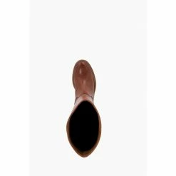 Dune London Natural Tape Contrast Sole Highleg Boots -Dune London Sales unnamed file 1895