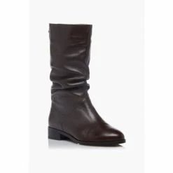 Dune London Rosalindas Ruched Calf Boots