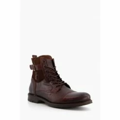 Alternative view of Dune London Call Casual Buckle Detail Brown Ankle Boots