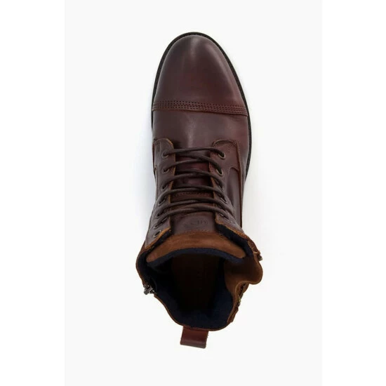 Dune London Call Casual Buckle Detail Brown Ankle Boots 6 Dune London Call Casual Buckle Detail Brown Ankle Boots - Image 4