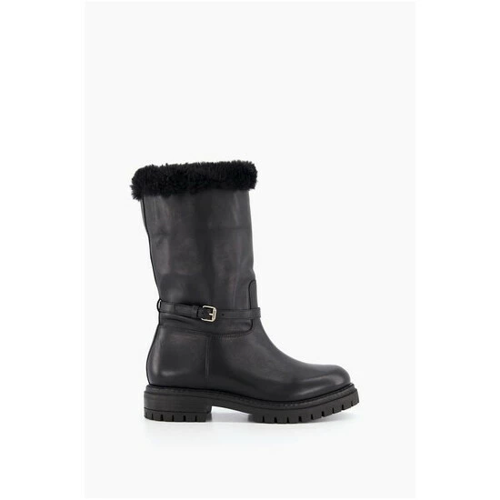 Dune London Black Regents Faux Fur Trim Calf Boots 8 Dune London Black Regents Faux Fur Trim Calf Boots - Image 6
