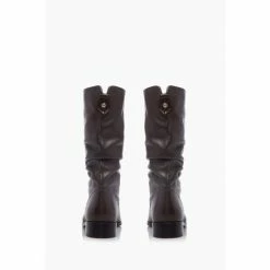 Dune London Rosalindas Black Wide Fit Ruched Calf Boots -Dune London Sales unnamed file 1936