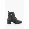 Dune London Black Paxan Buckle Detail Heeled Boots -Dune London Sales unnamed file 1940