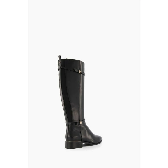 Dune London Black Wf Tap Buckle Trim High Boots 5 Dune London Black Wf Tap Buckle Trim High Boots - Image 3