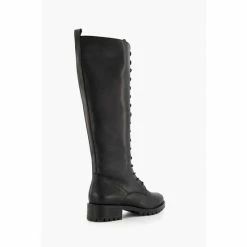 Dune London Black Traile Lace Up High Leg Boots -Dune London Sales unnamed file 1964