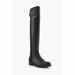Alternative view of Dune London Black Tropic Over The Knee Stretch Boots