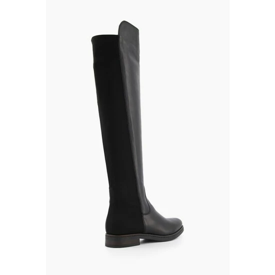 Dune London Black Tropic Over The Knee Stretch Boots 5 Dune London Black Tropic Over The Knee Stretch Boots - Image 3
