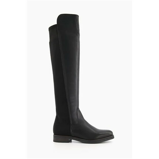 Dune London Black Tropic Over The Knee Stretch Boots 8 Dune London Black Tropic Over The Knee Stretch Boots - Image 6