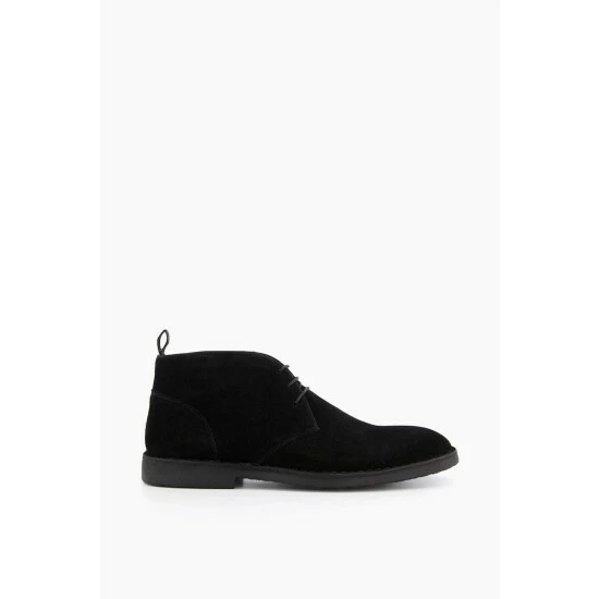 Dune London Cash Black Lace Up Desert Boots 3 Dune London Cash Black Lace Up Desert Boots