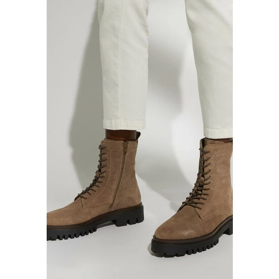 Dune London Natural Picante Welt Detail High Ankle Boots 7 Dune London Natural Picante Welt Detail High Ankle Boots - Image 5