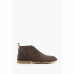 Dune London Cash Lace Up Desert Brown Boots