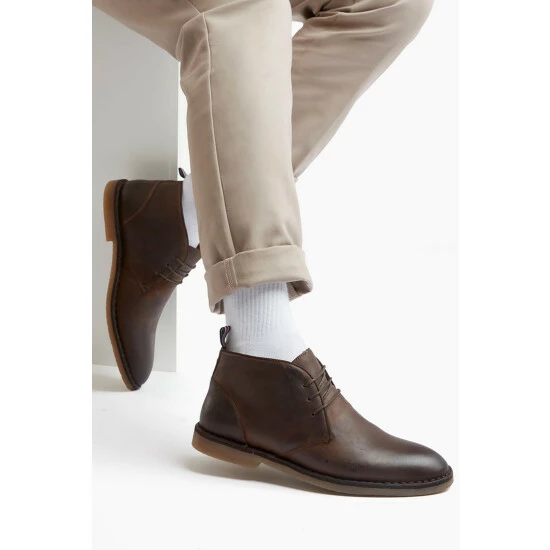 Dune London Cash Lace Up Desert Brown Boots 7 Dune London Cash Lace Up Desert Brown Boots - Image 5