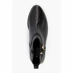 Dune London Black Wf Pap Buckle Trim Ankle Boots -Dune London Sales unnamed file 2039