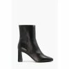 Dune London Orlie Soft Square Toe Black Block Boots -Dune London Sales unnamed file 2052