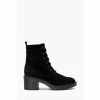 Dune London Pastel Suede Lace Up Black Heeled Boots -Dune London Sales unnamed file 2058