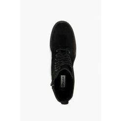 Dune London Pastel Suede Lace Up Black Heeled Boots -Dune London Sales unnamed file 2061
