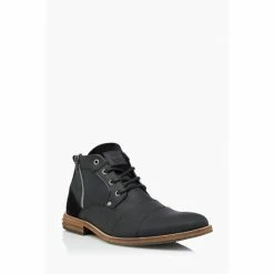 Alternative view of Dune London Capitals Black Casual Zip Detail Lace Up Boots