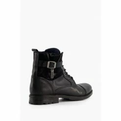 Alternative view of Dune London Black Call Casual Buckle Detail Ankle Boots