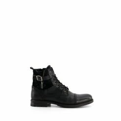 Dune London Black Call Casual Buckle Detail Ankle Boots -Dune London Sales unnamed file 2099