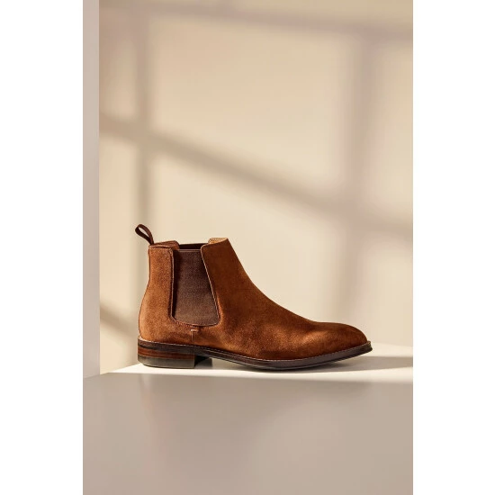 Dune London Brown Masons Natural Sole Chelsea Boots 3 Dune London Brown Masons Natural Sole Chelsea Boots