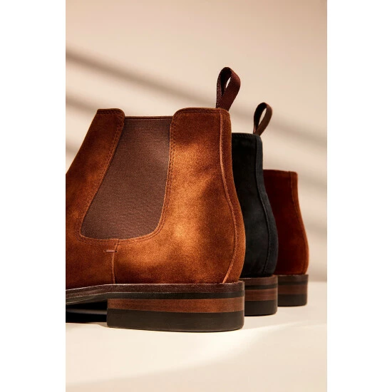 Dune London Brown Masons Natural Sole Chelsea Boots 4 Dune London Brown Masons Natural Sole Chelsea Boots - Image 2