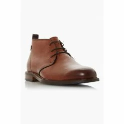 Alternative view of Dune London Marching Brown Leather Lace-Up Chukka Boots