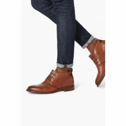 Dune London Marching Brown Leather Lace-Up Chukka Boots -Dune London Sales unnamed file 2120