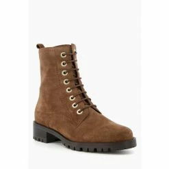Alternative view of Dune London Brown Prestone Cleated Sole Lace-Up Hiker Boots