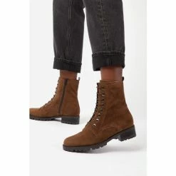 Dune London Brown Prestone Cleated Sole Lace-Up Hiker Boots -Dune London Sales unnamed file 2133