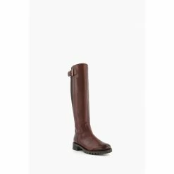 Alternative view of Dune London Brown Trend Buckle Detail Boots