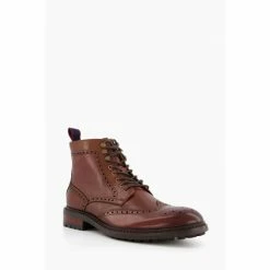 Alternative view of Dune London Natural Colonels Eyelet Brogue Boots