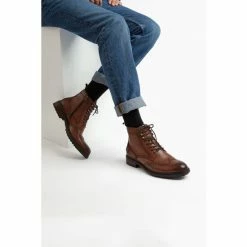 Dune London Natural Colonels Eyelet Brogue Boots -Dune London Sales unnamed file 2151