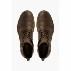 Dune London Simon Dark Brown Heavy Duty Leather Ankle Boots -Dune London Sales unnamed file 2169
