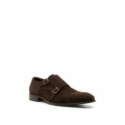 Alternative view of Dune London Schemer Brown Double Monk Toecap Shoes