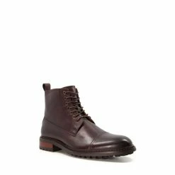 Alternative view of Dune London Brown Collared Toecap Lace Up Boots