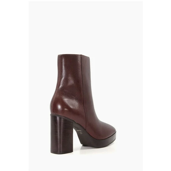 Dune London Pella Brown Platform Ankle Boots 5 Dune London Pella Brown Platform Ankle Boots - Image 3