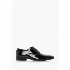 Dune London Black Swan Smart Patent Oxford Shoes