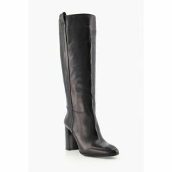 Alternative view of Dune London Selene Black Pull On Heel Boot