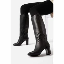 Dune London Selene Black Pull On Heel Boot -Dune London Sales unnamed file 2203