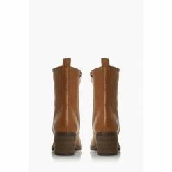 Dune London Pearse T Brown Lace Up Mid Block Heel Ankle Boots -Dune London Sales unnamed file 2207