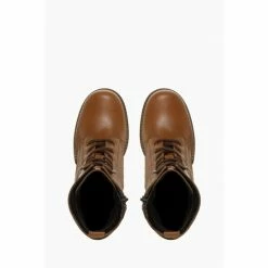 Dune London Pearse T Brown Lace Up Mid Block Heel Ankle Boots -Dune London Sales unnamed file 2208