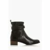 Dune London Black Pagerss 2 Ruched Low Block Heel Ankle Boots -Dune London Sales unnamed file 2211